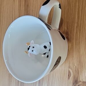 Cow Print Mug with 3D Cow Inside